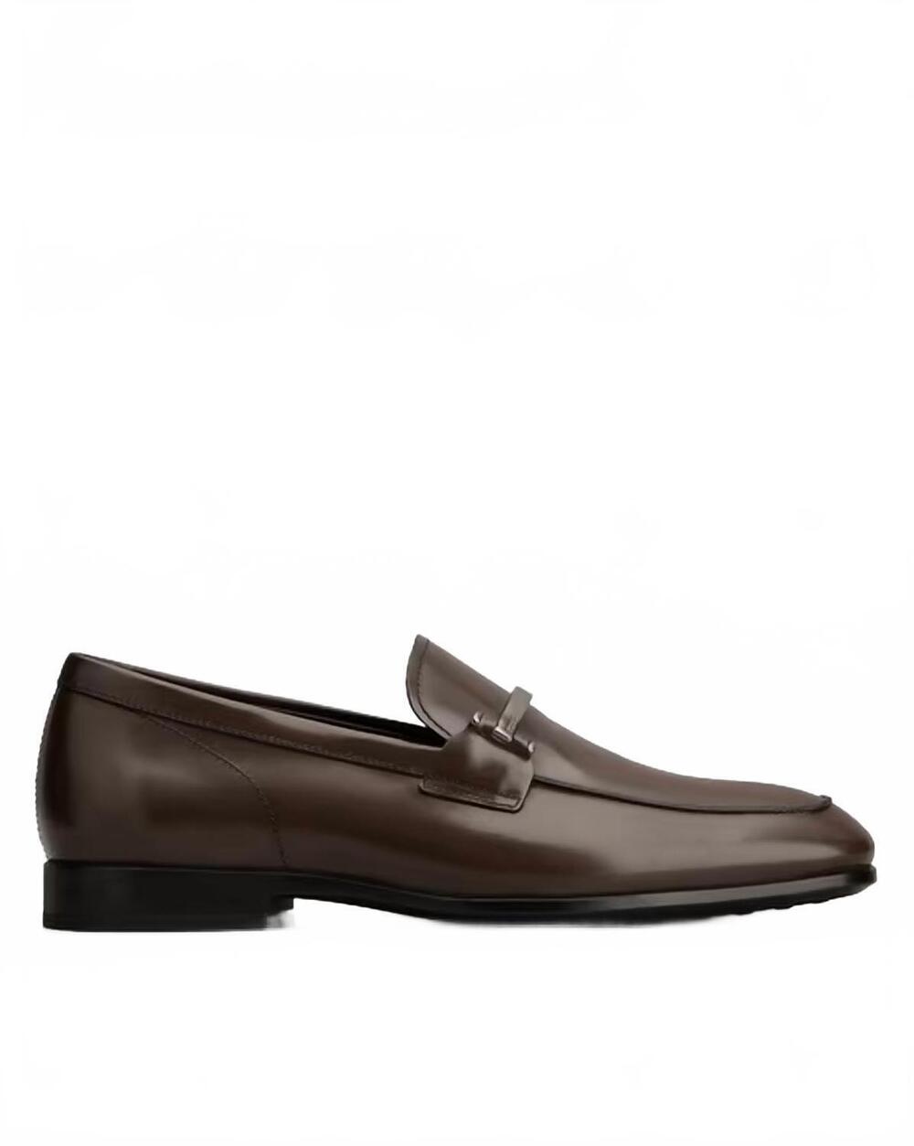 NEW TOD'S men's 51b bit loafer in testa moro